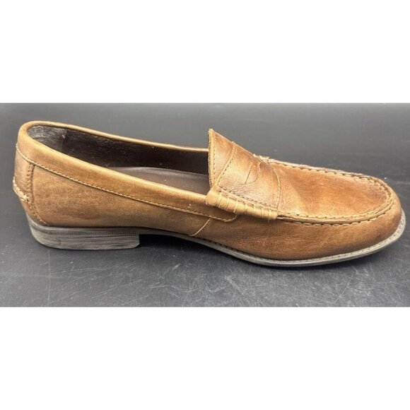 Cole Haan Mens Brown Leather Penny‎ Loafer Slip On Shoe C24506 India Sz 10M
